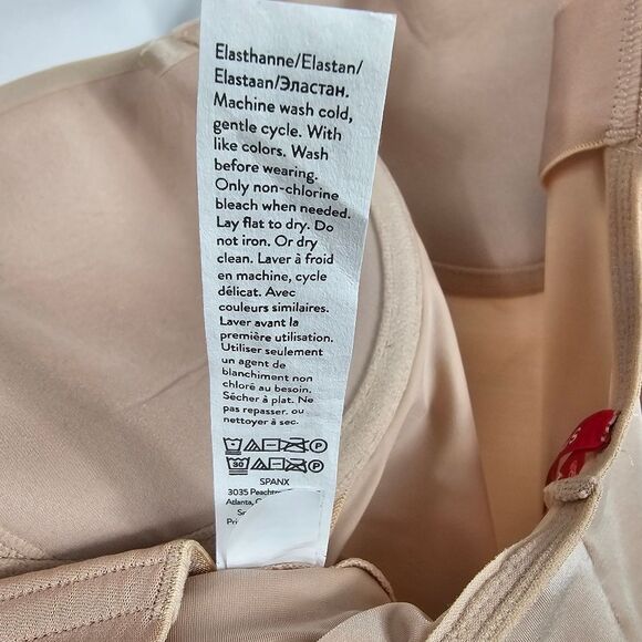 NWOT Spanx Suit Your Fancy Strapless Cupped Midi Thigh Body Suit Size L - Picture 8 of 8